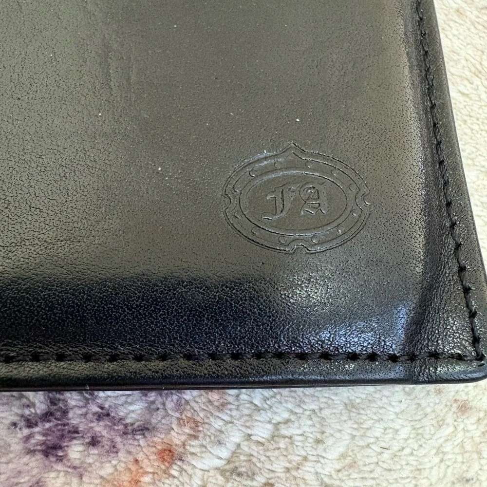 F. Antunes Trifold Men’s Wallet Portuguese‎ Leather Black